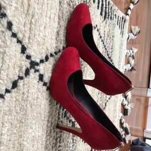 Red 3 inch heels